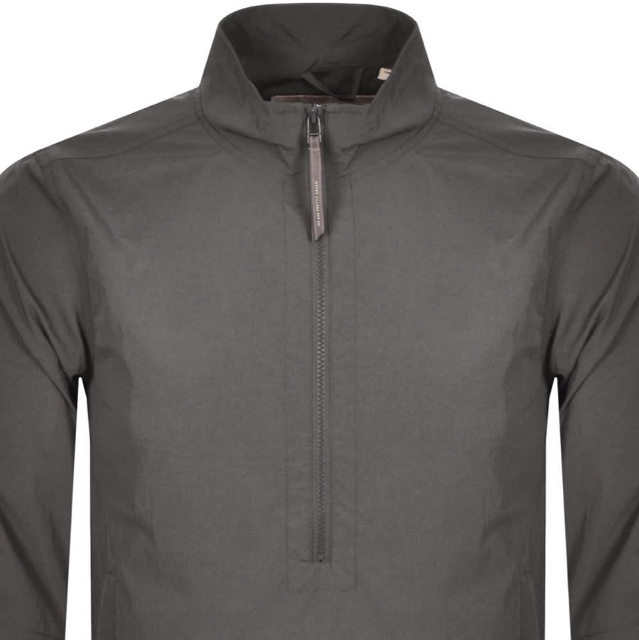 Alternative Image for ProductPretty Green Half Zip Logo Jacket Grey2